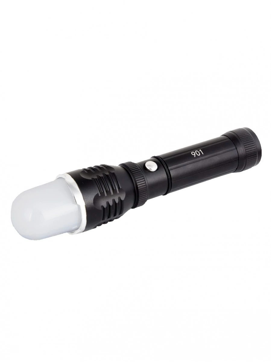 Сверхъяркий ручной тактический фонарь, арт. TS-FL901 (3 режима, рассеиватель, зум, полный комплект)