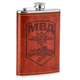 Фляга подарочная с символикой МВД 9 OZ