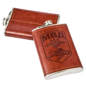 Фляжка в кожаном чехле МВД