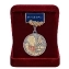 Медаль для ветеранов "100 лет ВЧК-КГБ-ФСБ" в бархатном футляре