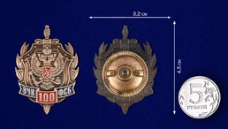 Знак "100 лет ФСБ России"