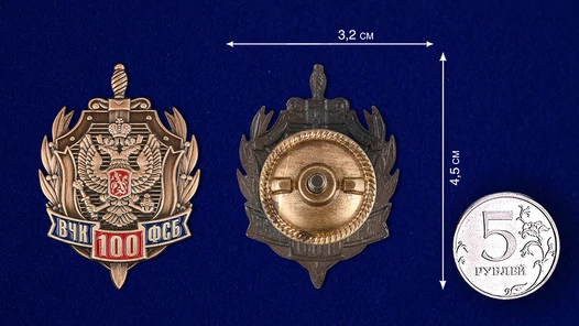 Знак "100 лет ФСБ России"