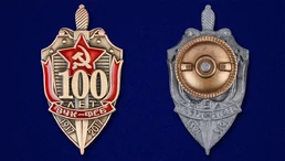 Знак "100 лет ВЧК-ФСБ"