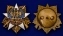 Орден юбилейный "100 лет Военной разведке" в бордовом футляре из флока