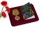 Медаль к вековому юбилею Пограничных войск России в футляре с отделением под удостоверение