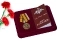 Медаль МО РФ "Маршал Бойчук" в футляре с отделением под удостоверение