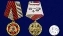 Медаль "За боевое отличие" Росгвардия в бордовом футляре с покрытием из бархатистого флока