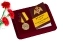 Медаль "За особые достижения в учебе" Росгвардия в футляре с отделением под удостоверение