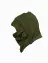 Балаклава-маска флис+иск. мех, короткая, olive