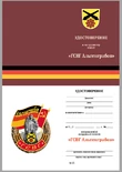 Знак ГСВГ "Альтенграбов"
