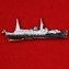 Зажим для галстука "Лайнер Lofoten круизной компании Hurtigruten. Норвегия"