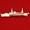 Зажим для галстука "Лайнер Lofoten круизной компании Hurtigruten. Норвегия"