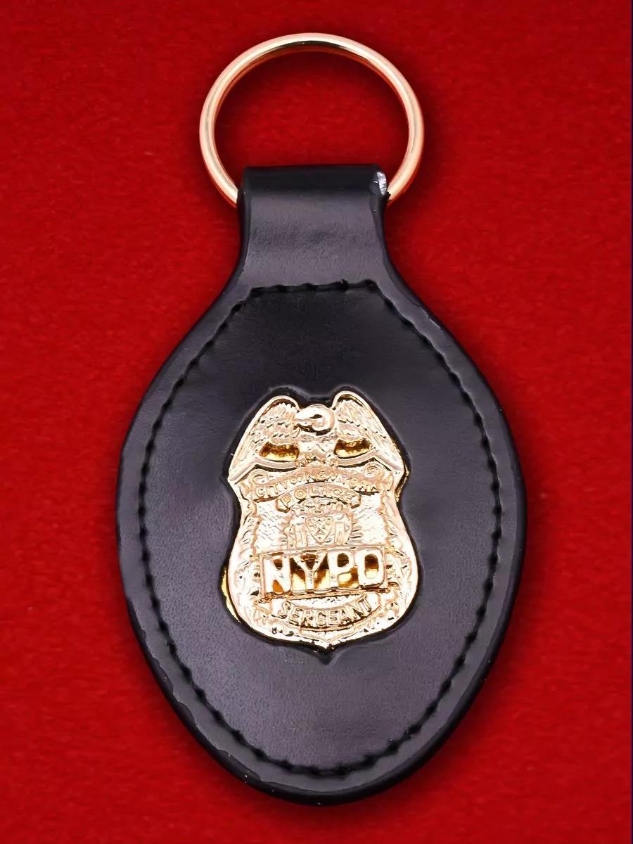 Брелок с жетоном "Сержант полиции Нью-Йорка"