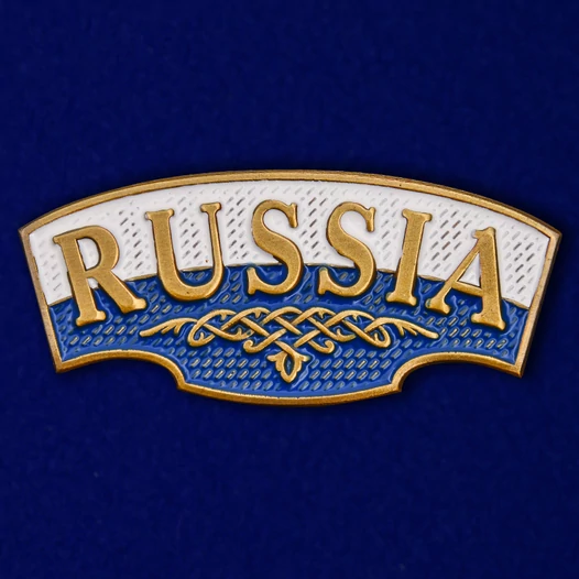 Металлический шильд "Russia"