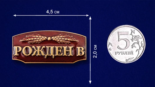 Шильдик декоративный "Рождён в СССР"
