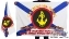 Двухсторонний флаг 810-ой гв. ОБр Морской пехоты