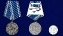 Медаль ВМФ РФ "За верность флоту" в футляре из флока с прозрачной крышкой