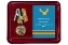 Сувенирная медаль "За службу Отечеству" Специальные части ВМФ в футляре с отделением под удостоверение