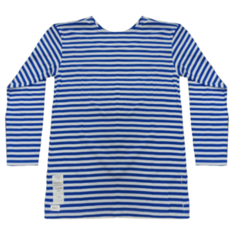 Тельняшка ВДВ с длинным рукавом уставная (Оригинал) цвет васильковый ...