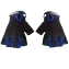 Детские тактические перчатки цвет черный с синим