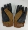 Тактические перчатки цвет койот, с пластиковой черной вставкой