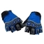Перчатки для езды на самокате цвет голубой