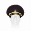 Фуражка Полиции с кокардой для рядового и начсостава, цвет иссиня-черный