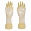 Женские перчатки гипюровые кружевные, цвет белый