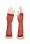 Женские перчатки в сеточку цвет красный