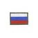 Шеврон вышитый на липучке Триколор с зеленой рамкой