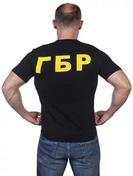 Футболка "ГБР" с желтой надписью
