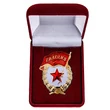 Знак "Гвардия" СССР в бархатистом бордовом футляре №642(406)