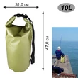 Герметичный водоотталкивающий баул Dry Bag (10 литров, олива)