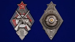Знак "За стрельбу из винтовки и револьвера на обязательных стрелковых соревнованиях РККА" 1 степени