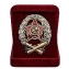 Латунный знак Красного командира-артиллериста