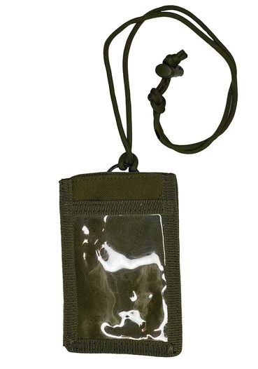 Тактический чехол для пропуска и документов (хаки-олива) 13х9,5 см