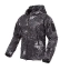 Костюм демисезонный на флисе ткань Софтшелл Softshell цвет камуфляж Python (ночь)