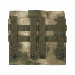 Тройной подсумок под магазины M4/M16/АК камуфляж Зеленый пятнистый
