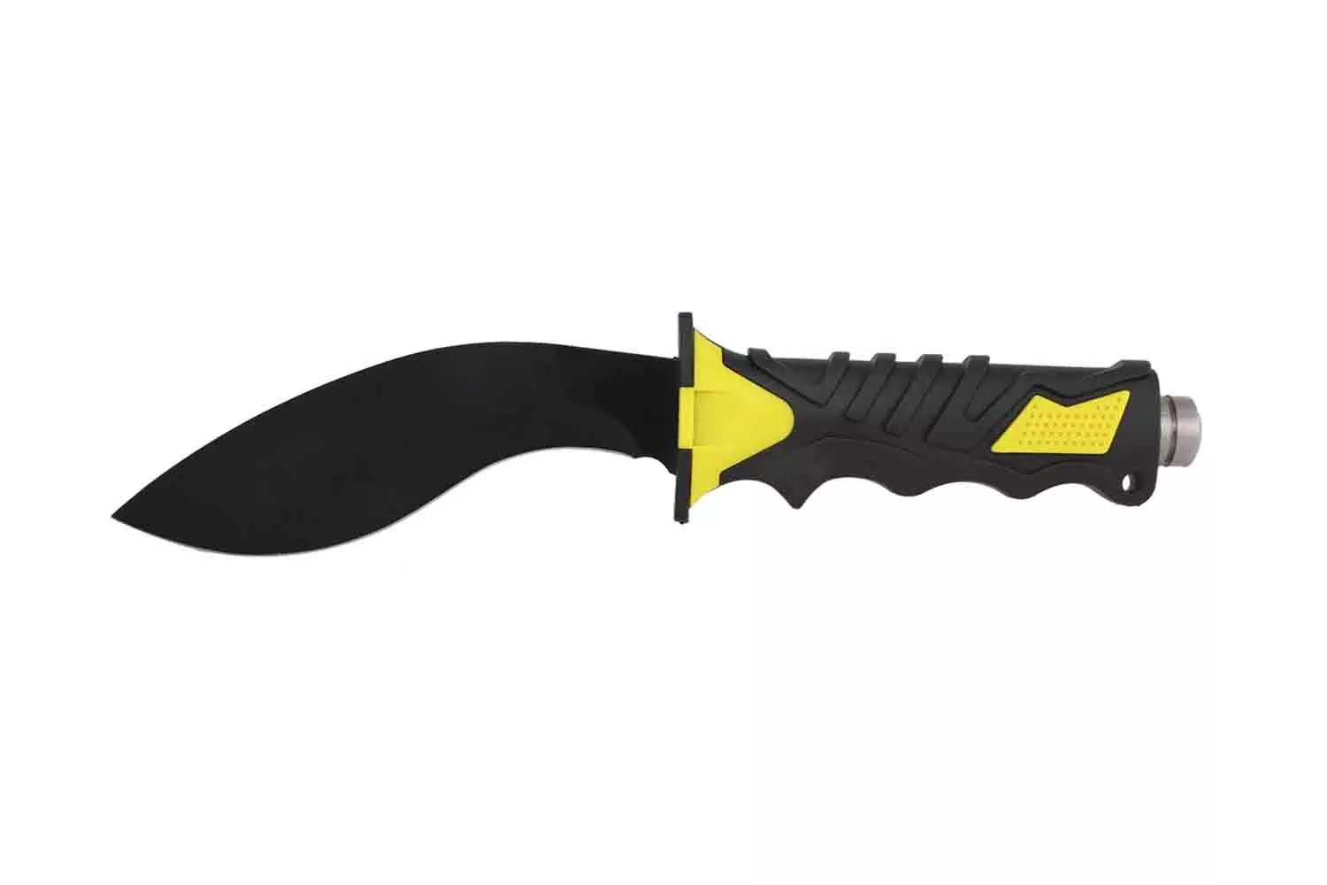 Нож с черно-желтой ручкой