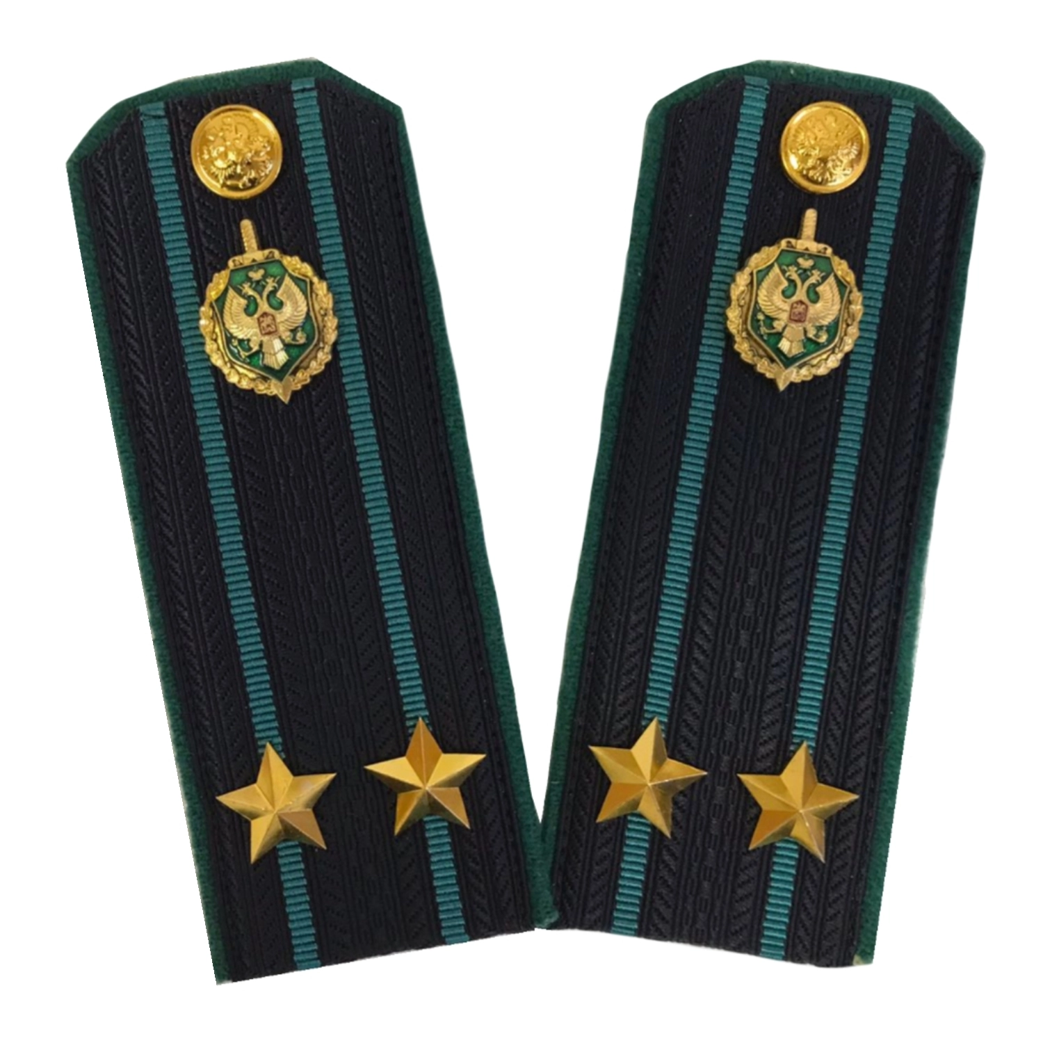 Погоны Пограничной службы ПС ФСБ в сборе картон на куртку звание Подполковник