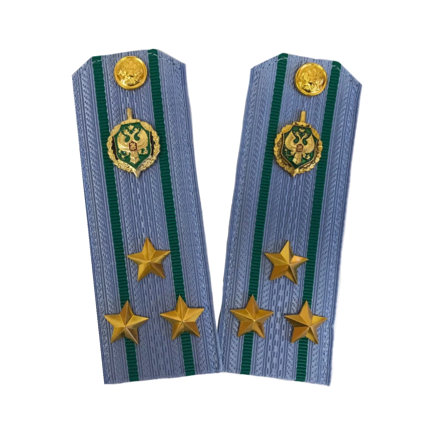 Погоны Пограничной службы ПС ФСБ в сборе картон на рубашку звание Полковник