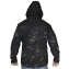 Куртка тактическая демисезонная с капюшоном на молнии 4 кармана ткань Софтшелл (Softshell) камуфляж MTP Black