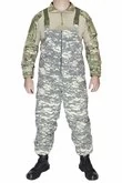 Костюм зимний мужской Горка рип-стоп полукомбинезон - 25 С камуфляж AT-digital
