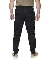 Брюки демисезонные спортивные Joggy Military цвет черный
