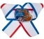 Сувенирный значок с ленточкой "На пляже Крыма"