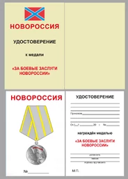 Медаль Новороссии "За боевые заслуги"