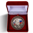 Настольная медаль "Владимир Путин – Президент РФ" в футляре