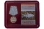 Медаль похвальная "Жерех" в футляре с отделением под удостоверение