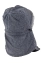 Балаклава флисовая с меховой подкладкой на макушке цвет серый