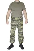 Маскхалат ткань сорочка 65 полиэстер 35 хлопок камуфляж Tiger stripe grey